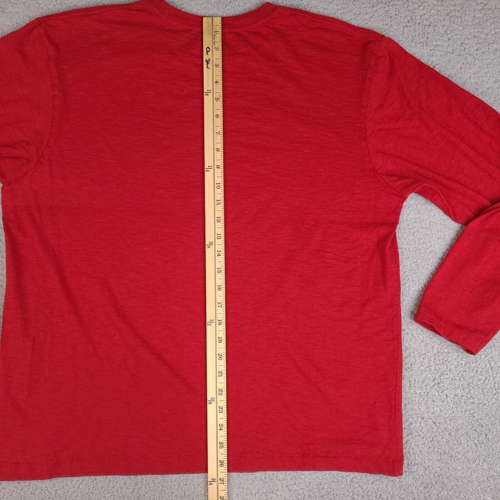 Cremieux T-Shirt Mens XL Red Long Sleeve Make Up And Rock (See Description) - Picture 12 of 14